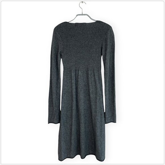 Diab'less Diabless Charcoal Gray Angora Blend Soft Knit Sweater Dress S - M - Picture 3 of 4